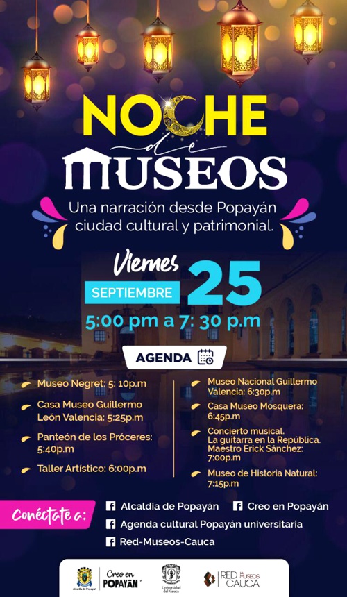 Popayán tendrá su Noche de Museos Virtual Popayán tendrá su Noche de Museos Virtual