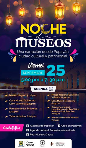 Regresaron las Noches de Museos a Popayán