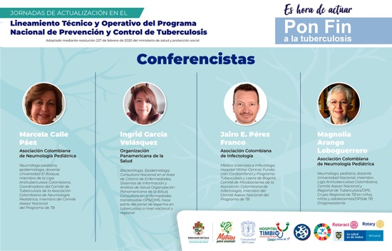 Pon fin a la Tuberculosis en el Cauca - Conferencistas Pon fin a la Tuberculosis en el Cauca - Conferencistas