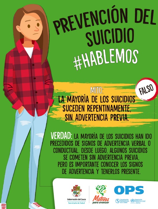 Prevención del Suicidio #Hablemos - Secretaría de Salud del Cauca