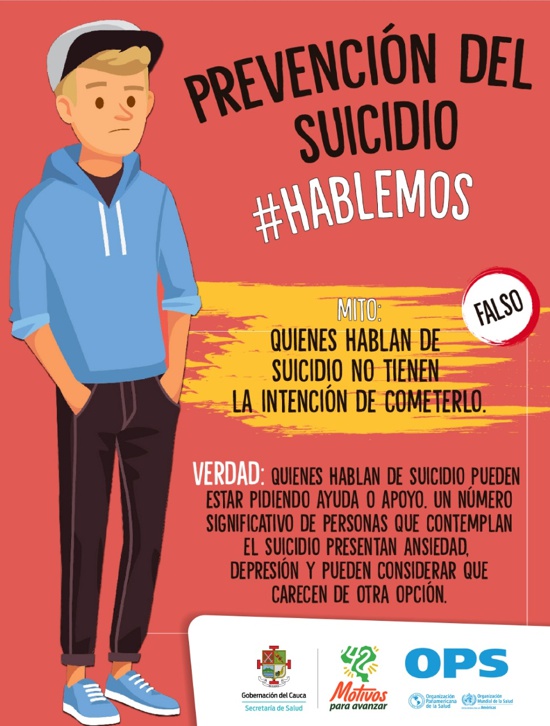 Prevención del Suicidio #Hablemos - Secretaría de Salud del Cauca