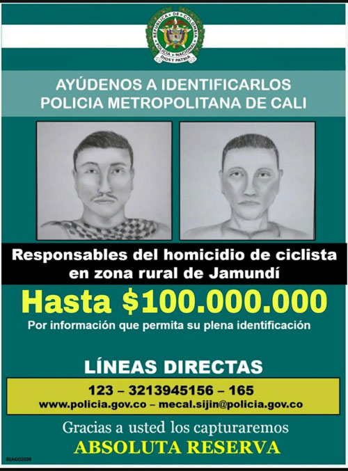 Recompensa de 100 millones por datos sobre asesinos de Camilo Vergara