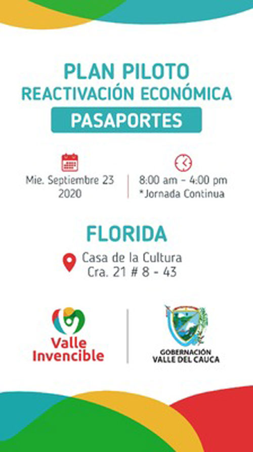 Oficina de Pasaportes del Valle llega a Yumbo y Florida