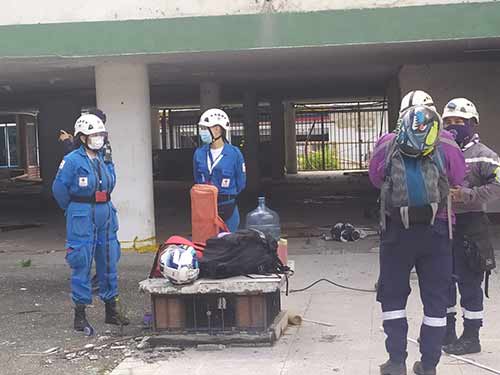 Continúan jornadas de evacuación en el Centro Comercial Anarkos