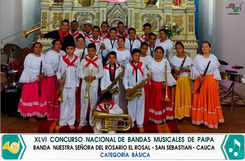 Cauca participa en concurso nacional de bandas musicales