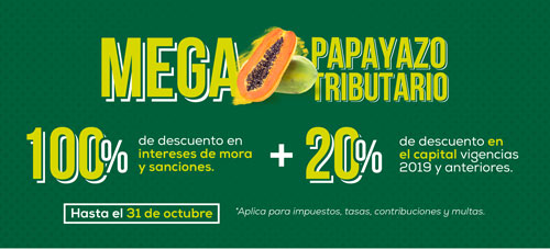 Caleños aprovechen papayazo tributario antes del 31 de octubre