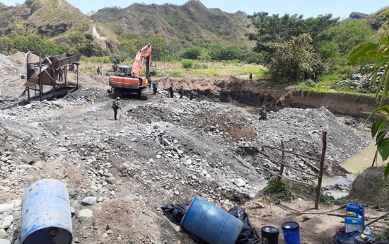Golpe contra la minería ilegal en Bolívar, Cauca Golpe contra la minería ilegal en Bolívar, Cauca