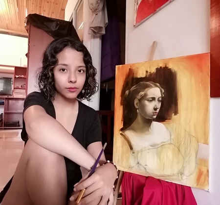 Isabella Ortega, artista quilichagüeña