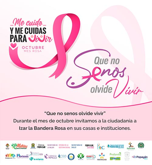 Inicia conmemoración del Mes Rosa, “Me Cuido y me cuidas para vivir”