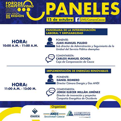 ¡Foro de competitividad fortalece a la región!