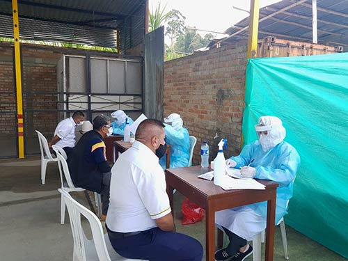 Secretaría de Salud aplica pruebas rápidas para transportadores del municipio