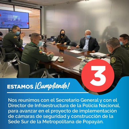 Reunión con la fuerza pública
