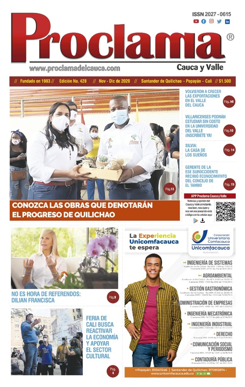 En circulación Edición Impresa #428 de Proclama Cauca y Valle