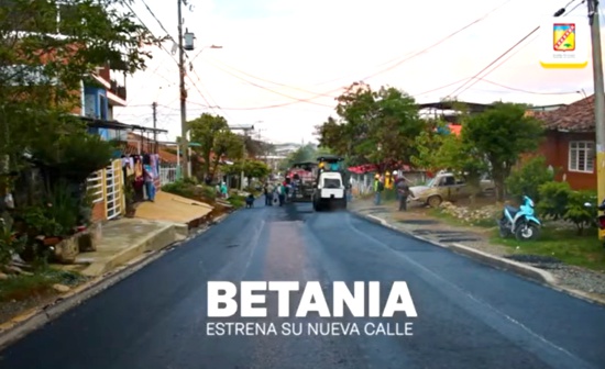 En Betania esperaron más de 40 años para ver sus vías pavimentadas