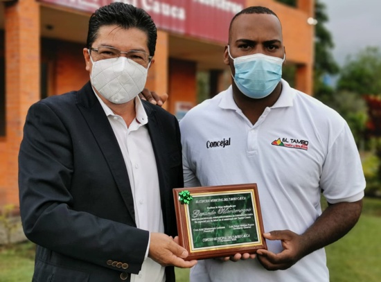 Gerardo Montenegro Paz recibió reconocimiento del Concejo de El Tambo - Cauca Gerardo Montenegro Paz recibió reconocimiento del Concejo de El Tambo - Cauca
