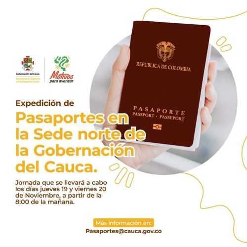 Gran jornada de expedición de pasaportes en el norte del Cauca