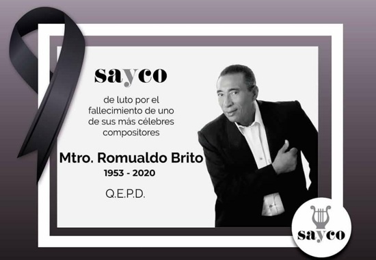 Hasta siempre Romualdo Brito, el juglar de la nostalgia Hasta siempre Romualdo Brito, el juglar de la nostalgia