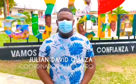 Julián David Guazá - Coordinador Salto Afro de Guachené