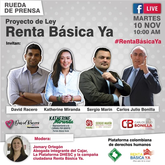 Desde el Cauca se impulsa la renta básica como un derecho