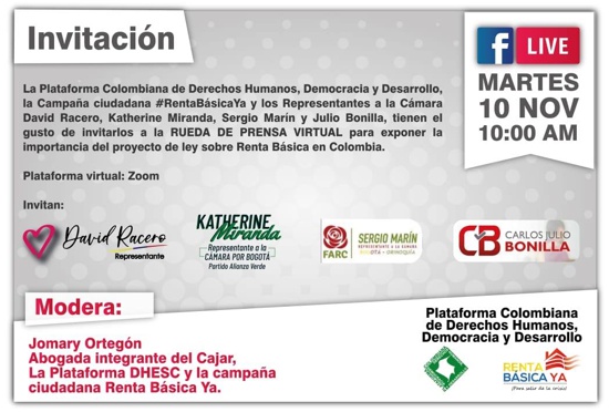 Desde el Cauca se impulsa la renta básica como un derecho