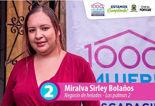 Sirley Bolaños incrementará sus ingresos con el apoyo que recibió para su heladería