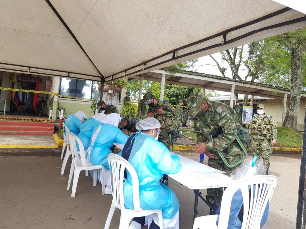 300 pruebas rápidas de Covid 19 se realizaron en la Brigada 29 de Popayán