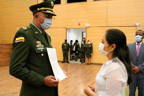 Popayán rindió homenaje a la Policía Nacional