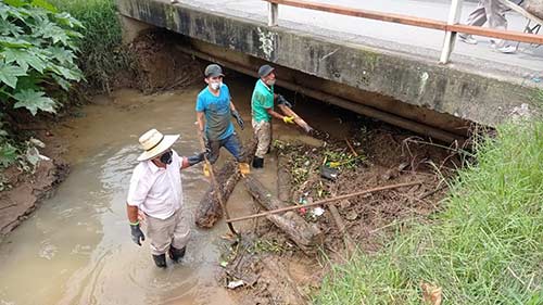 Continúa la atención oportuna de la Oficina de Gestión del Riesgo Municipal para evitar afectaciones en la ciudad