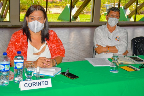 Alcaldesa de Corinto y alcalde de Caloto