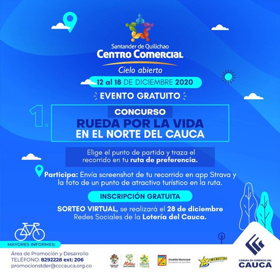 Centro Comercial a Cielo Abierto en Santander de Quilichao - Rueda por la Vida