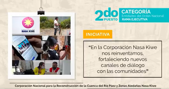 Corporación Nasa Kiwe es reconocida por el Departamento de la Función Pública