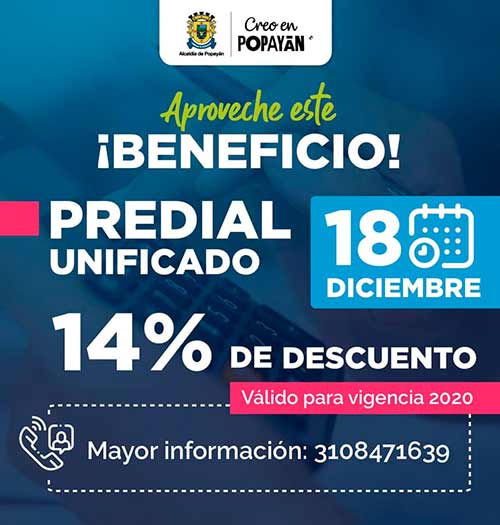 Todavía está a tiempo de aprovechar el descuento en el Impuesto Predial Todavía está a tiempo de aprovechar el descuento en el Impuesto Predial
