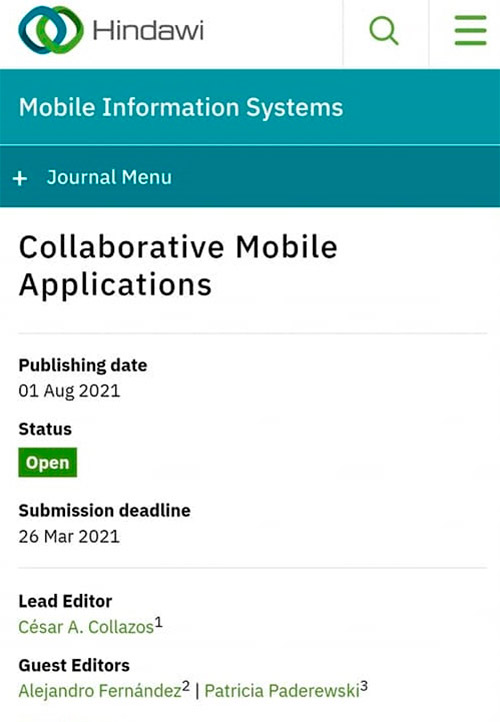 Docente de Unicauca será editor líder en publicación internacional sobre aplicaciones colaborativas en móviles Docente de Unicauca será editor líder en publicación internacional sobre aplicaciones colaborativas en móviles