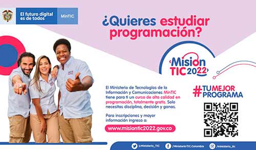 En busca de 100 mil colombianos que quieran formarse en programación En busca de 100 mil colombianos que quieran formarse en programación