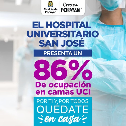 Alerta roja en Popayán por ocupación de camas UCI Alerta roja en Popayán por ocupación de camas UCI