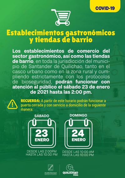 Se podrán comercializar alimentos en Quilichao en Toque de Queda Se podrán comercializar alimentos en Quilichao en Toque de Queda