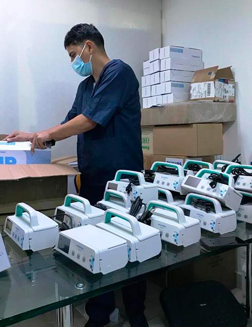 Llegan al Cauca equipos biomédicos para ampliar las UCI y darle atención a la pandemia
