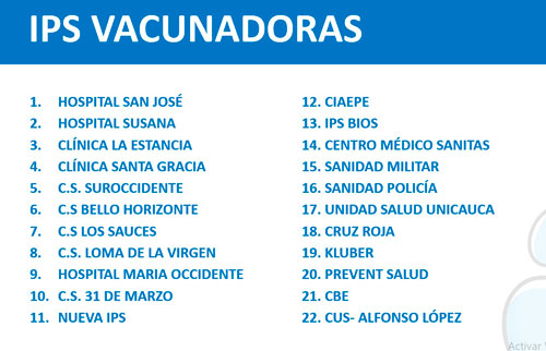 Serán más de 200.000 los vacunados contra el Covid-19 en Popayán