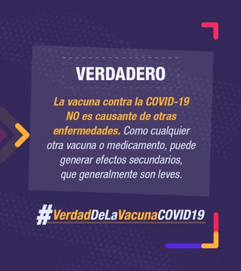 Mito Verdadero sobre la vacuna contra el Covid 19 Mito Verdadero sobre la vacuna contra el Covid 19