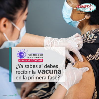 Ya sabes si debes recibir la vacuna en la primera fase... Asmet Salud Ya sabes si debes recibir la vacuna en la primera fase... Asmet Salud