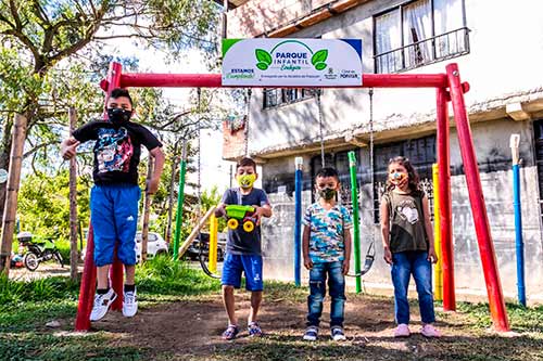 Antiguo basurero se convirtió en parque infantil