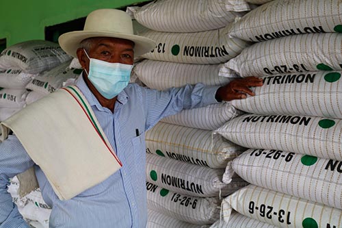 Administración Municipal entregó insumos a productores paneleros para mejorar sus cultivos