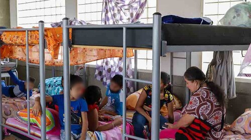 Colegio funciona como albergue para afectados de las lluvias en Cali