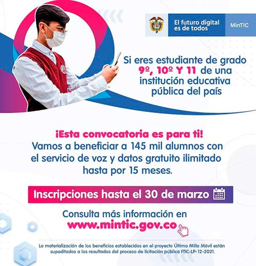 Datos móviles gratuitos para estudiantes de Popayán Datos móviles gratuitos para estudiantes de Popayán