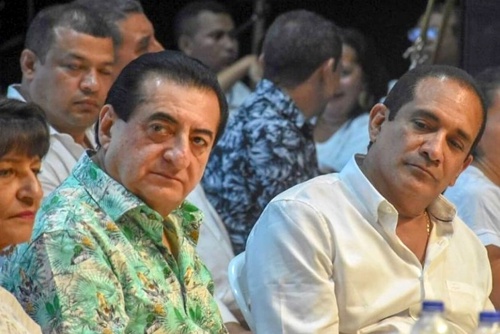 Jorge Oñate y Rafael Manjarrés, vicepresidente de Sayco.