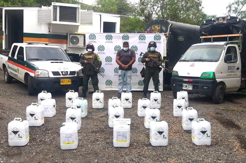 Policía incautó media tonelada de base de coca al sur del Cauca