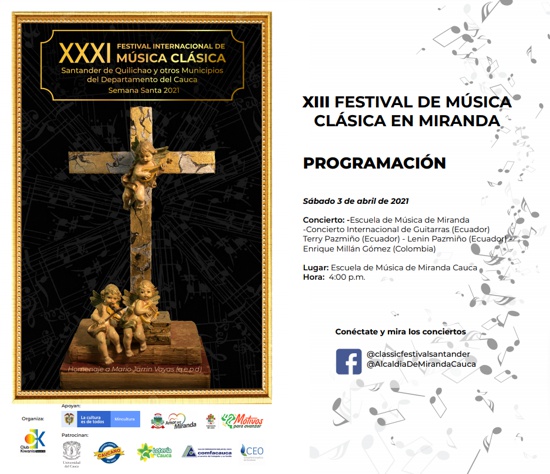 Programación Festival de Música Clásica 2021 - Miranda Programación Festival de Música Clásica 2021 - Miranda