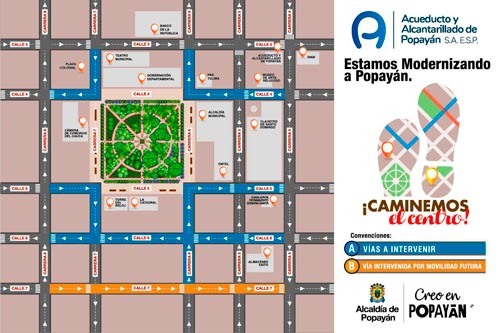 Iniciaron las intervenciones del Acueducto de Popayán en sector histórico