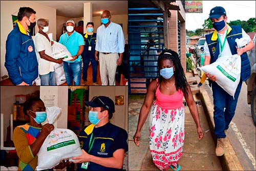 Entrega de Kits de asistencia alimentaria en Buenos Aires
