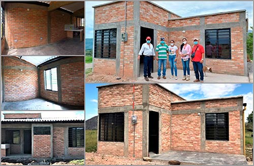 7 familias que vivían en zonas de alto riesgo recibieron su nueva casa 